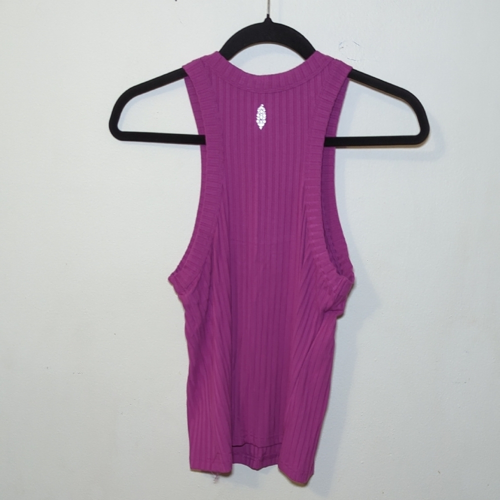 FP Movement by Free People Ribbed Racerback Tank in Magenta - Picture 5 of 5